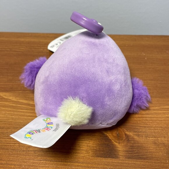 Squishmallows Neha Purple Dodo Bird Clip Plush - Picture 5 of 10